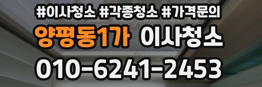 양평동1가 이사청소
