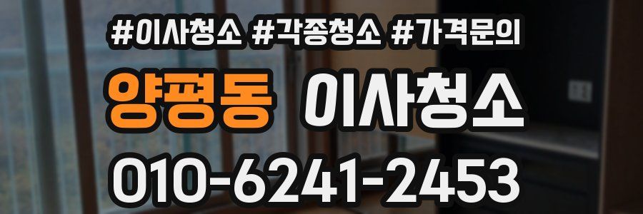 양평동 이사청소