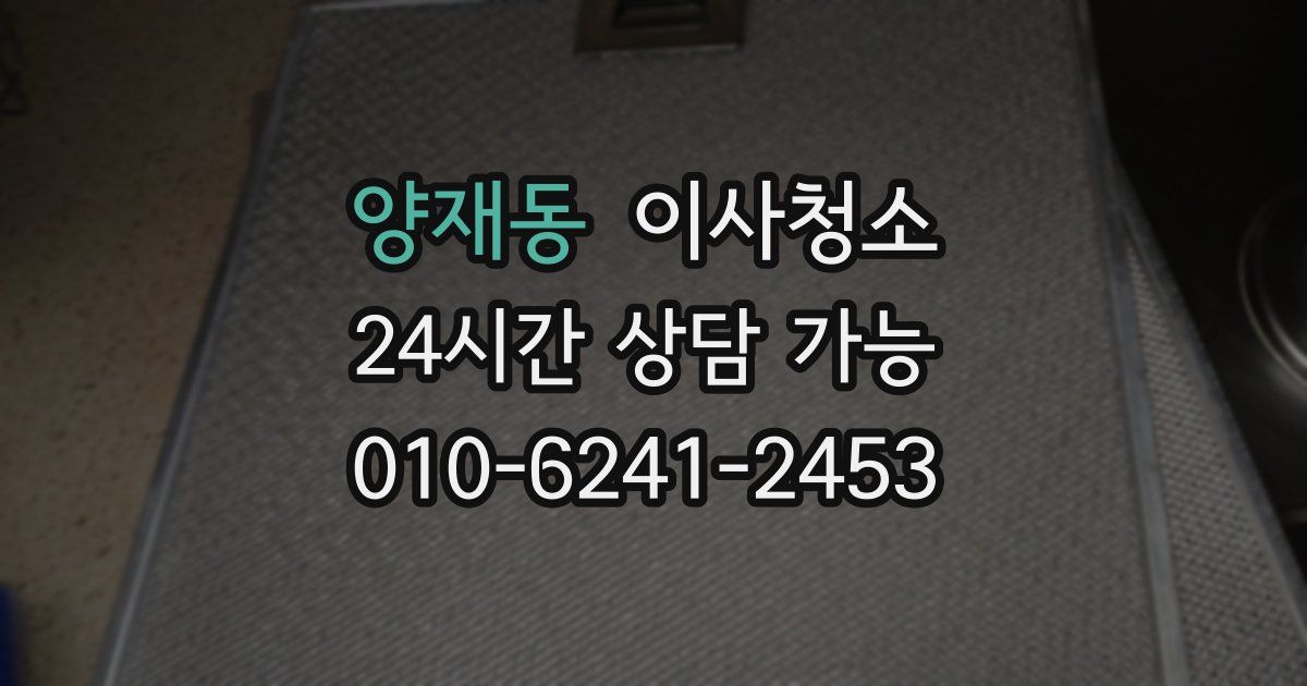 양재동 입주청소