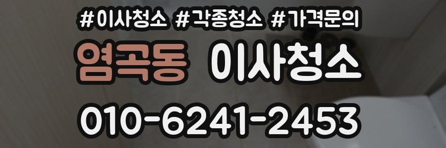 염곡동 이사청소