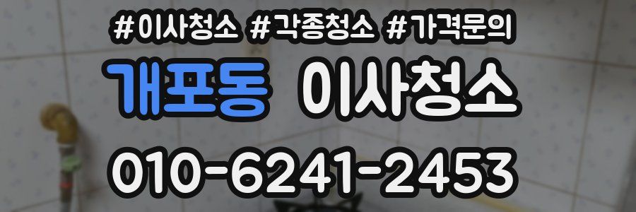 개포동 이사청소