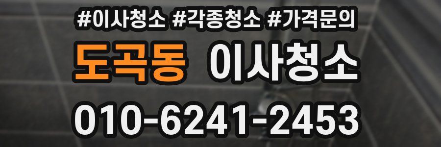 도곡동 이사청소