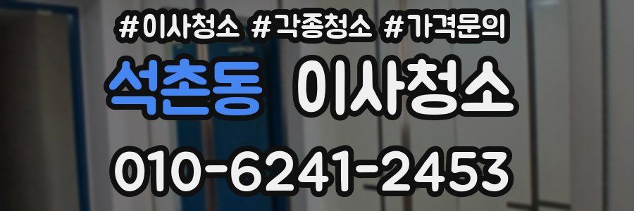 석촌동 이사청소