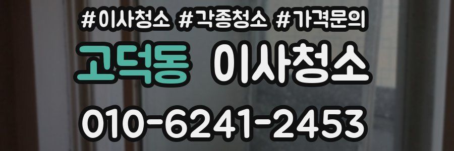 고덕동 이사청소