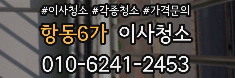 항동6가 이사청소