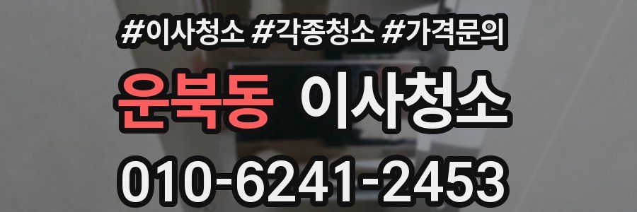 운북동 이사청소