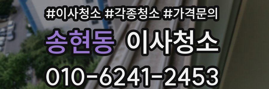 송현동 이사청소