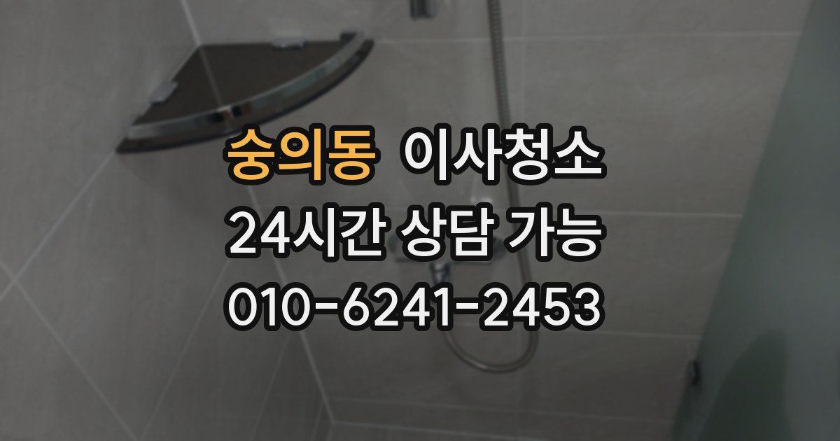 숭의동 입주청소