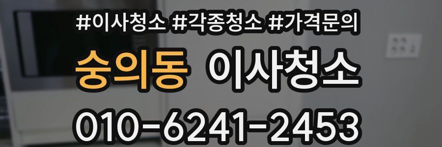 숭의동 이사청소