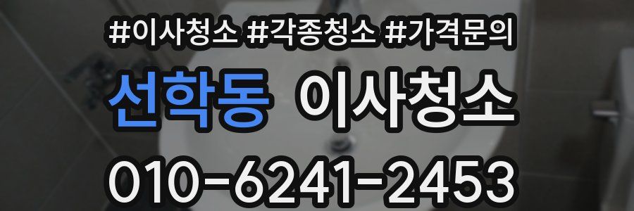 선학동 이사청소
