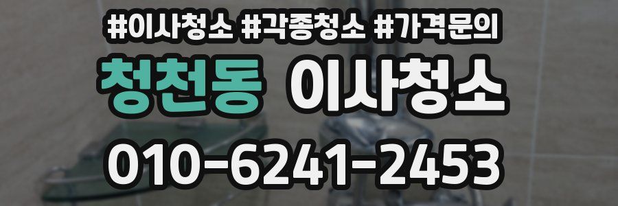 청천동 이사청소