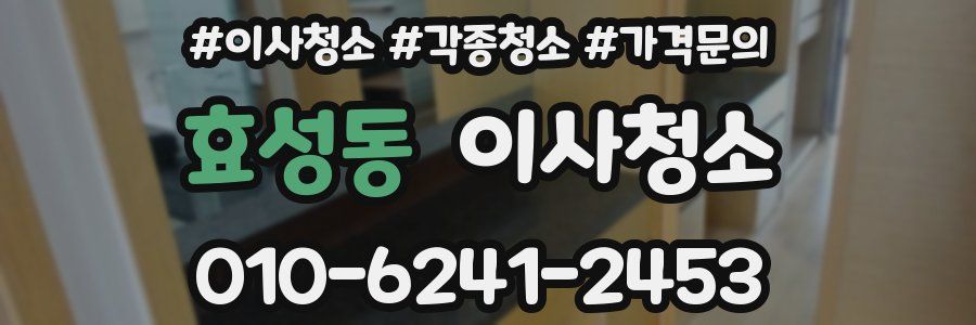 효성동 이사청소