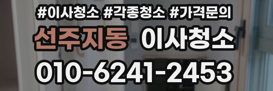 선주지동 이사청소