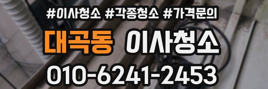 대곡동 이사청소