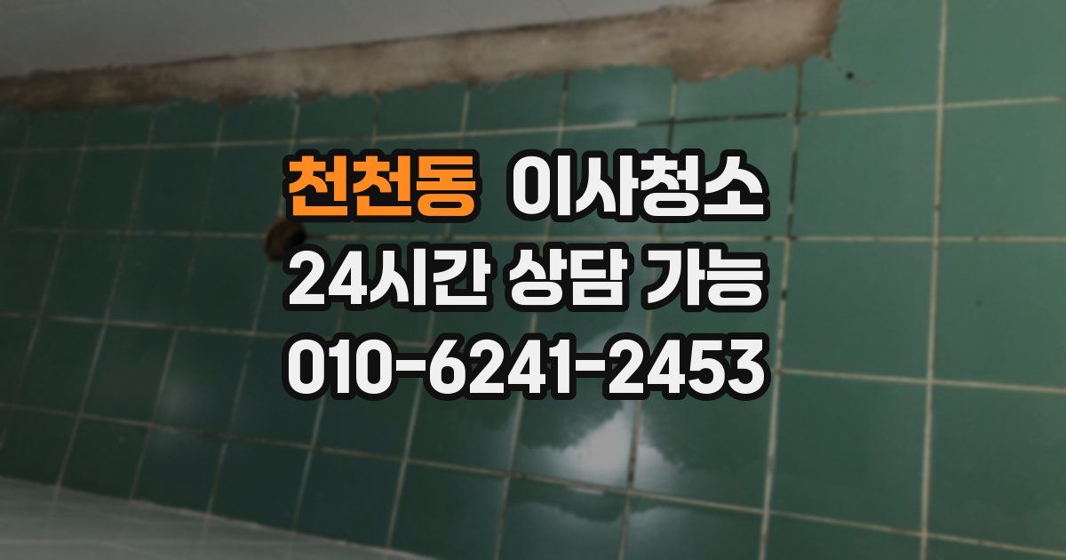 천천동 입주청소