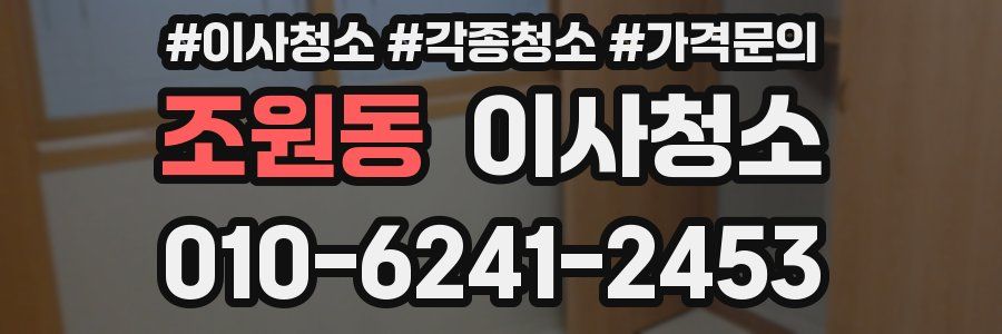 조원동 이사청소