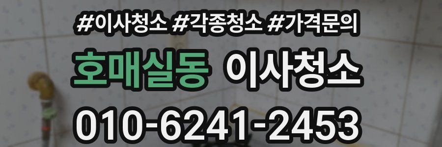 호매실동 이사청소