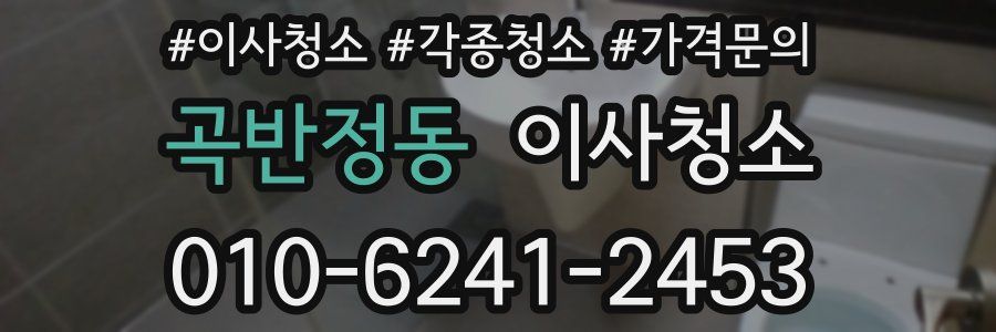 곡반정동 이사청소