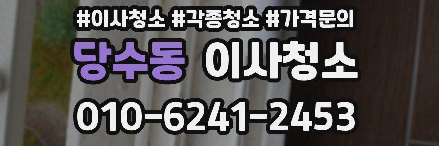 당수동 이사청소