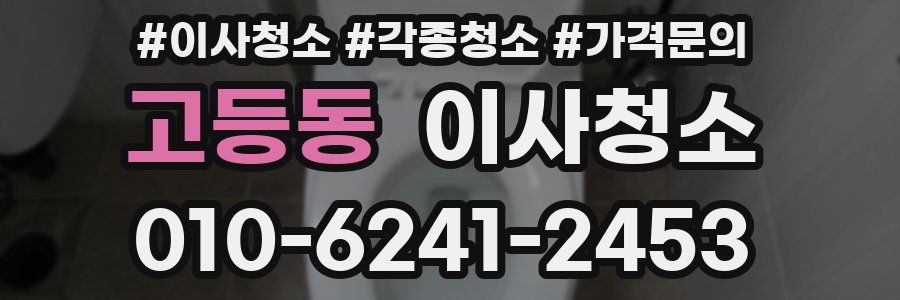 고등동 이사청소