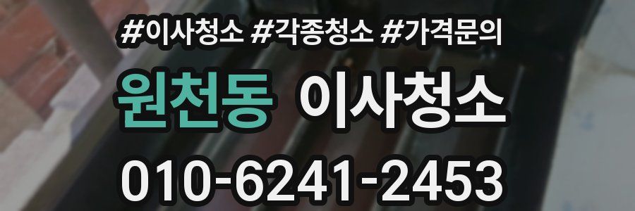 원천동 이사청소