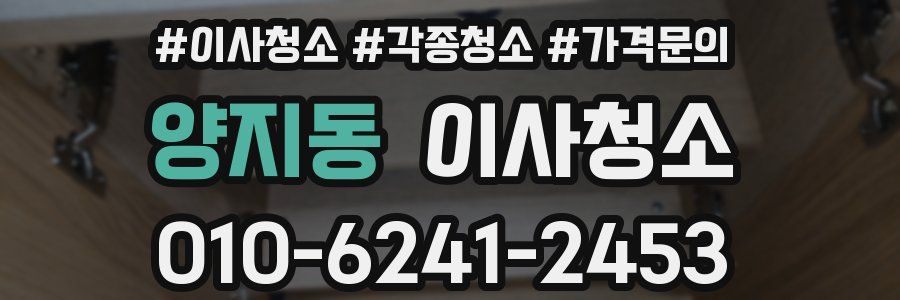 양지동 이사청소