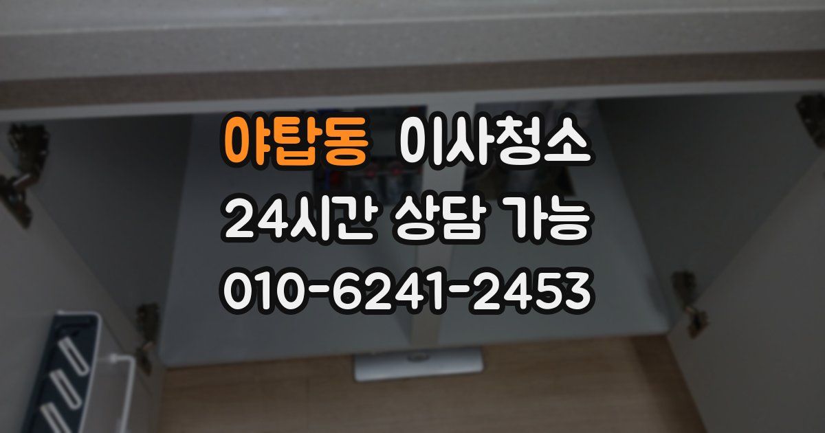 야탑동 입주청소