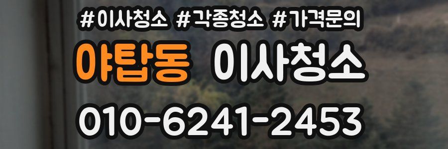 야탑동 이사청소