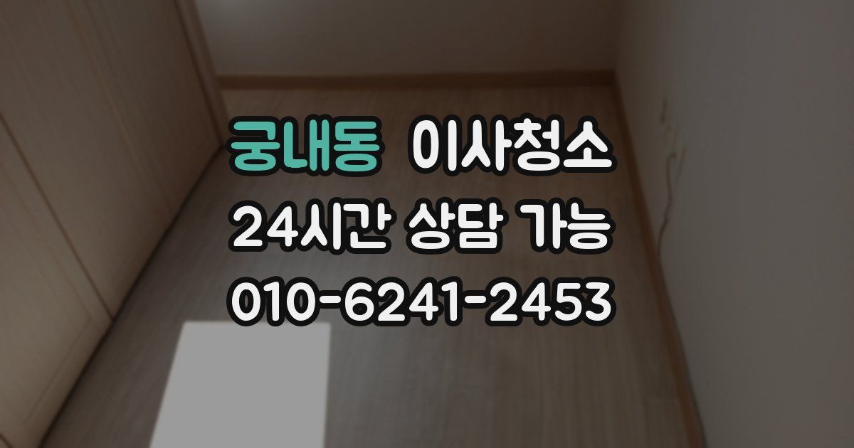 궁내동 입주청소