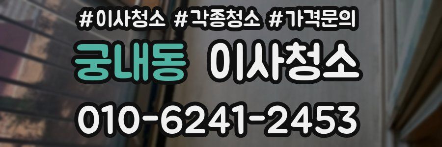 궁내동 이사청소