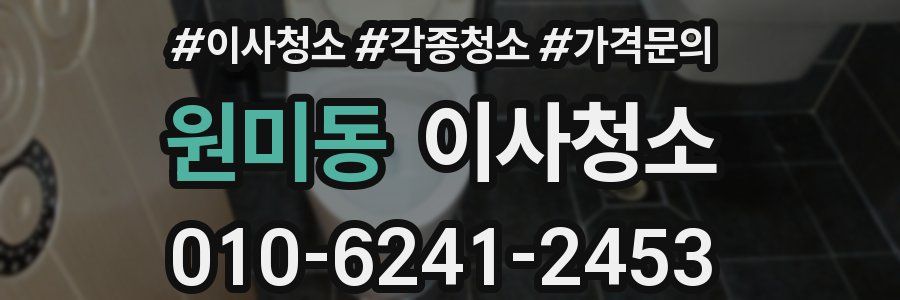 원미동 이사청소