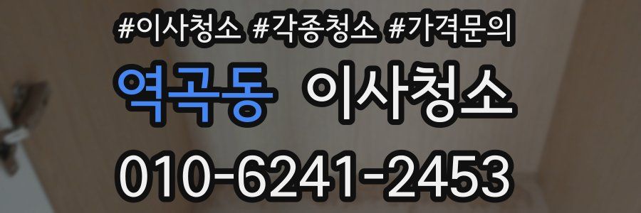 역곡동 이사청소