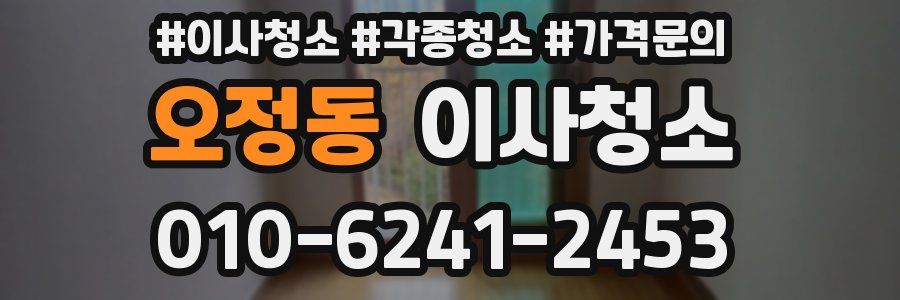 오정동 이사청소