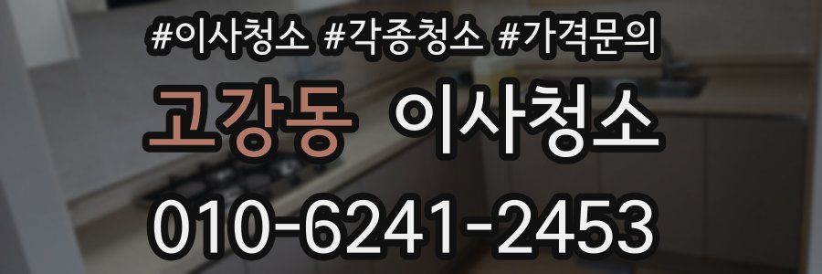 고강동 이사청소