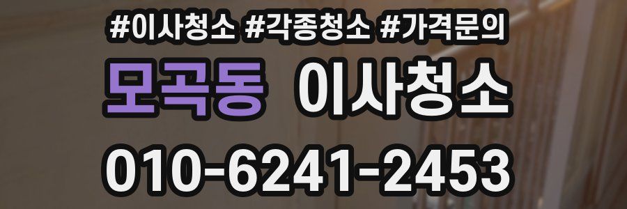 모곡동 이사청소