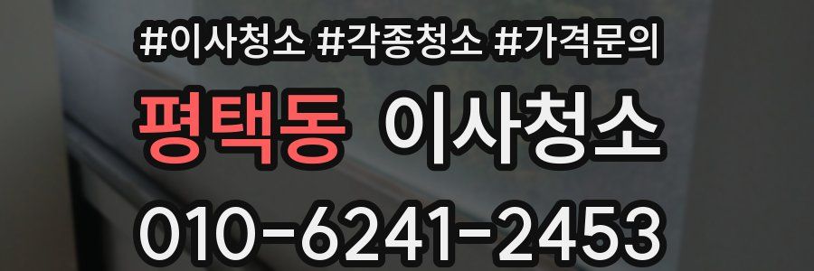 평택동 이사청소