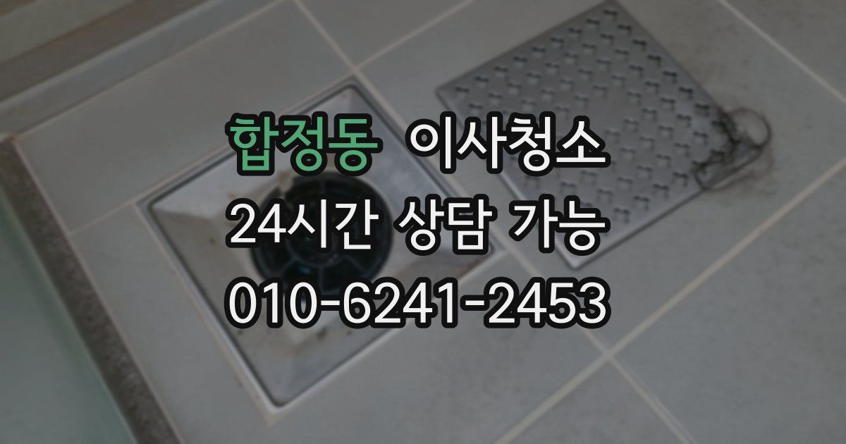 합정동 입주청소