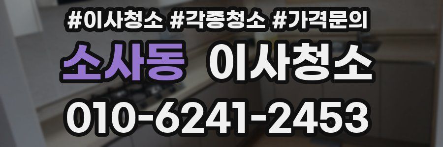 소사동 이사청소