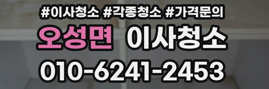 오성면 이사청소