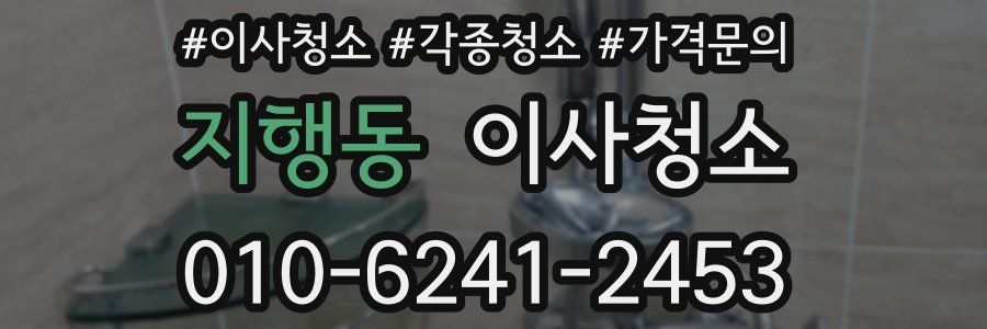 지행동 이사청소