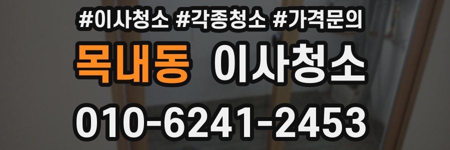 목내동 이사청소