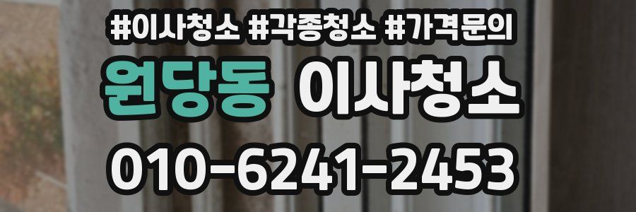 원당동 이사청소