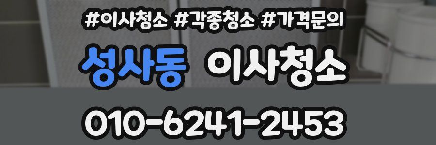 성사동 이사청소