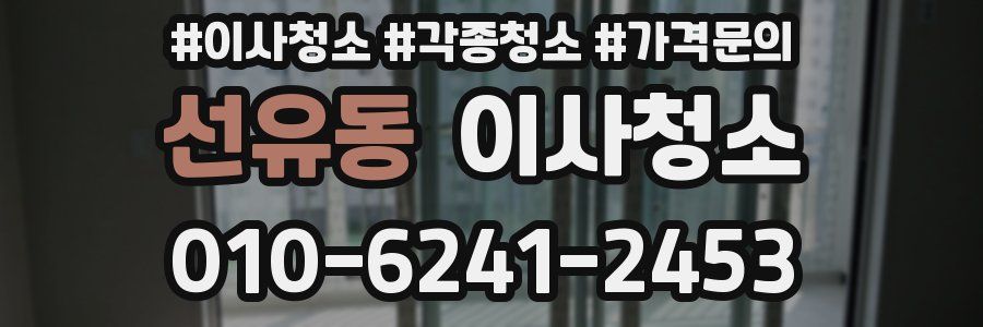 선유동 이사청소