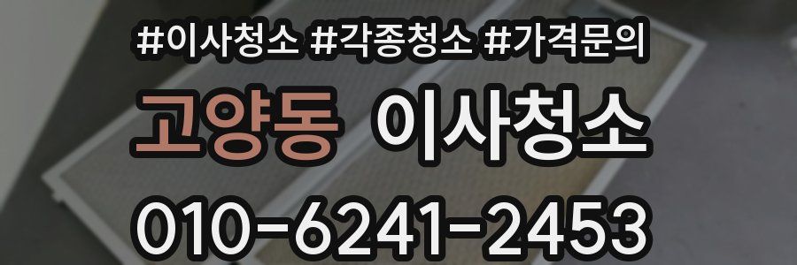 고양동 이사청소