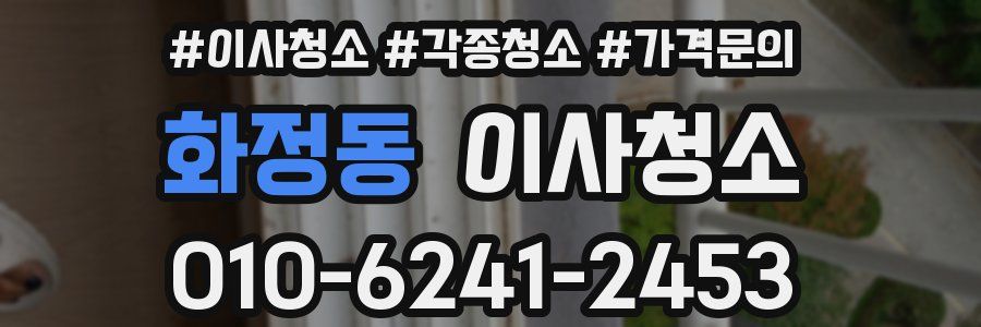 화정동 이사청소