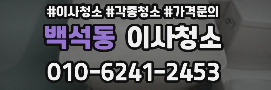 백석동 이사청소