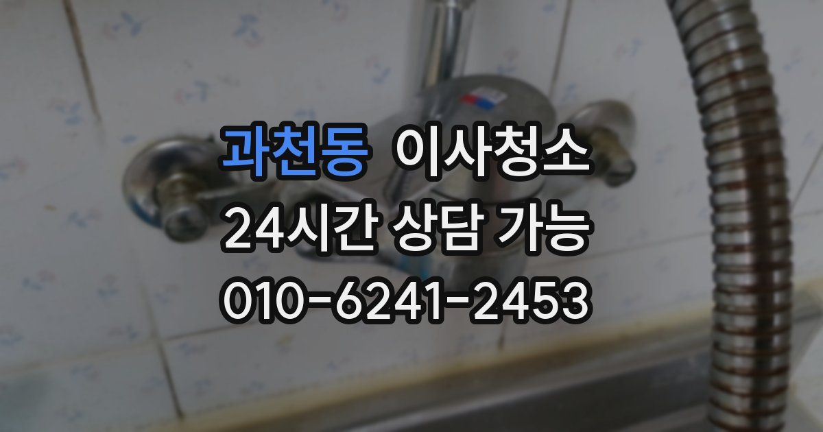 과천동 입주청소
