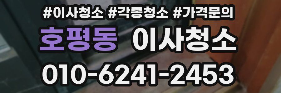 호평동 이사청소