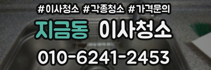 지금동 이사청소